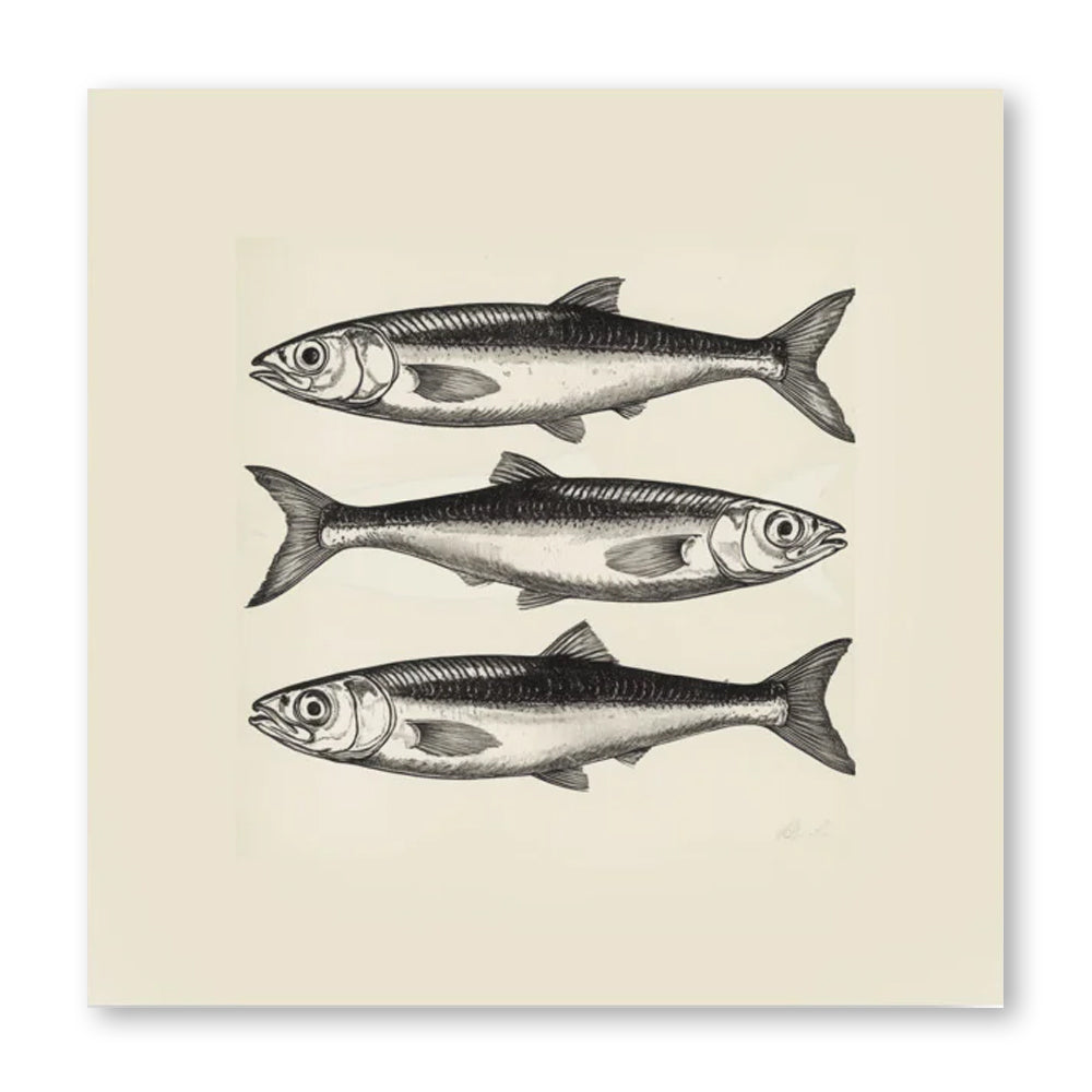 Three Sardine Print